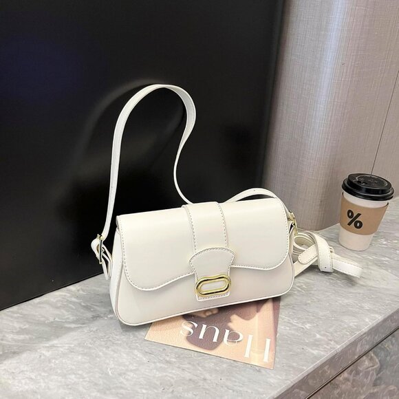 Shoulder Bag PU Leather Classic Clutch Purse Women Trendy Purses Portable - Picture 3 of 7